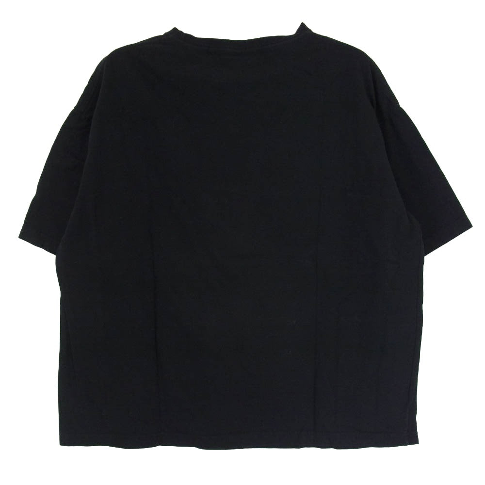 Yohji Yamamoto ヨウジヤマモト GR-T52-070 Ground Y グラウンドワイ ベーシック ビッグカットソー 半袖 Tシャツ ブラック系 2【中古】