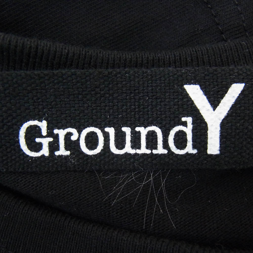 Yohji Yamamoto ヨウジヤマモト GA-T70-076 Ground Y グラウンドワイ PATCHWORK パッチワーク 半袖 Tシャツ カットソー ブラック系 2【中古】