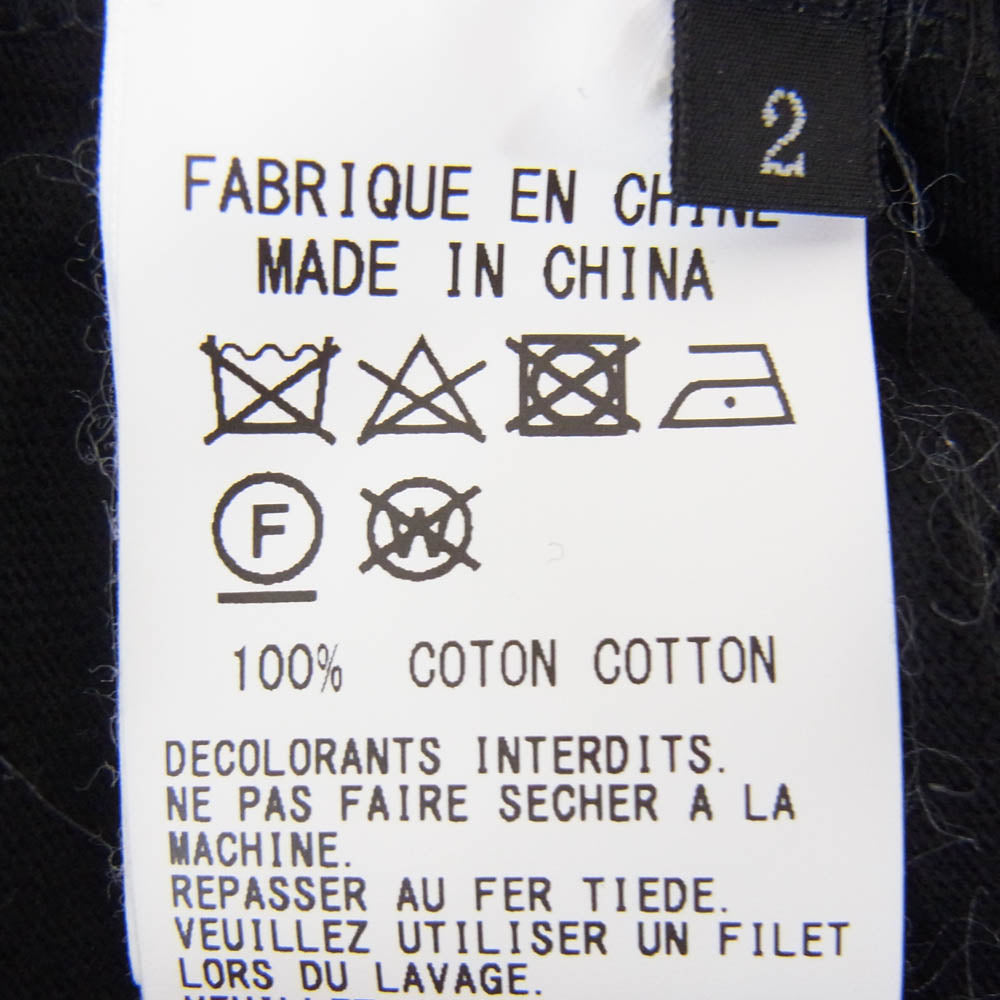 Yohji Yamamoto ヨウジヤマモト GA-T70-076 Ground Y グラウンドワイ PATCHWORK パッチワーク 半袖 Tシャツ カットソー ブラック系 2【中古】