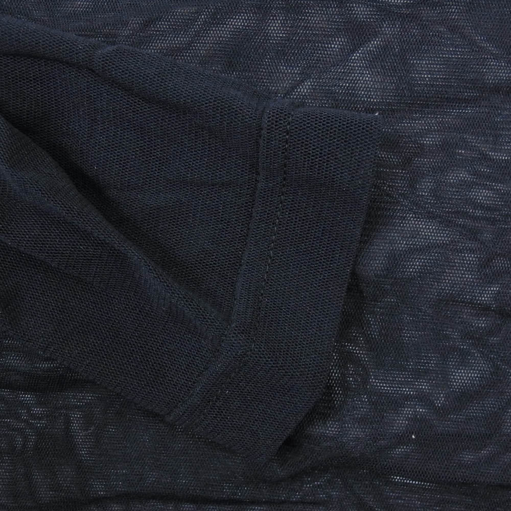 Y's Yohji Yamamoto ワイズ ヨウジヤマモト YT-T10-673 シースルー 長袖 カットソー ネイビー系 2【中古】