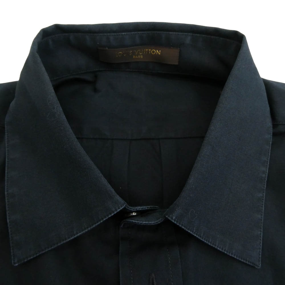 LOUIS VUITTON ルイ・ヴィトン コットン 半袖 シャツ ブラック系【中古】