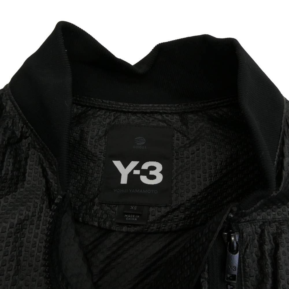 Y-3 Yohji Yamamoto ワイスリー ヨウジヤマモト AC3510 エンボス トラック ボンバー ジャケット ブルゾン ブラック系 XS【中古】