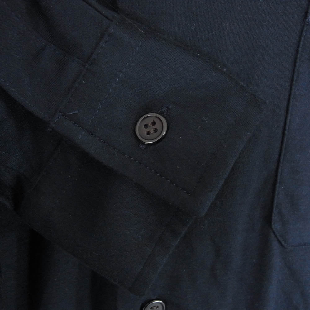 Yohji Yamamoto ヨウジヤマモト HY-B88-250 COSTUME D'HOMME コスチュームドオム INDUSTYLE TOKYO テンセル キュプラ 長袖シャツ ネイビー系 2【中古】