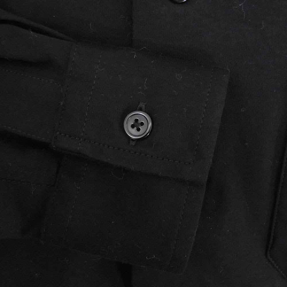 Yohji Yamamoto ヨウジヤマモト HF-B88-051 COSTUME D'HOMME コスチュームドオム INDUSTYLE TOKYO コットンジャージー 長袖シャツ ブラック系 2【中古】