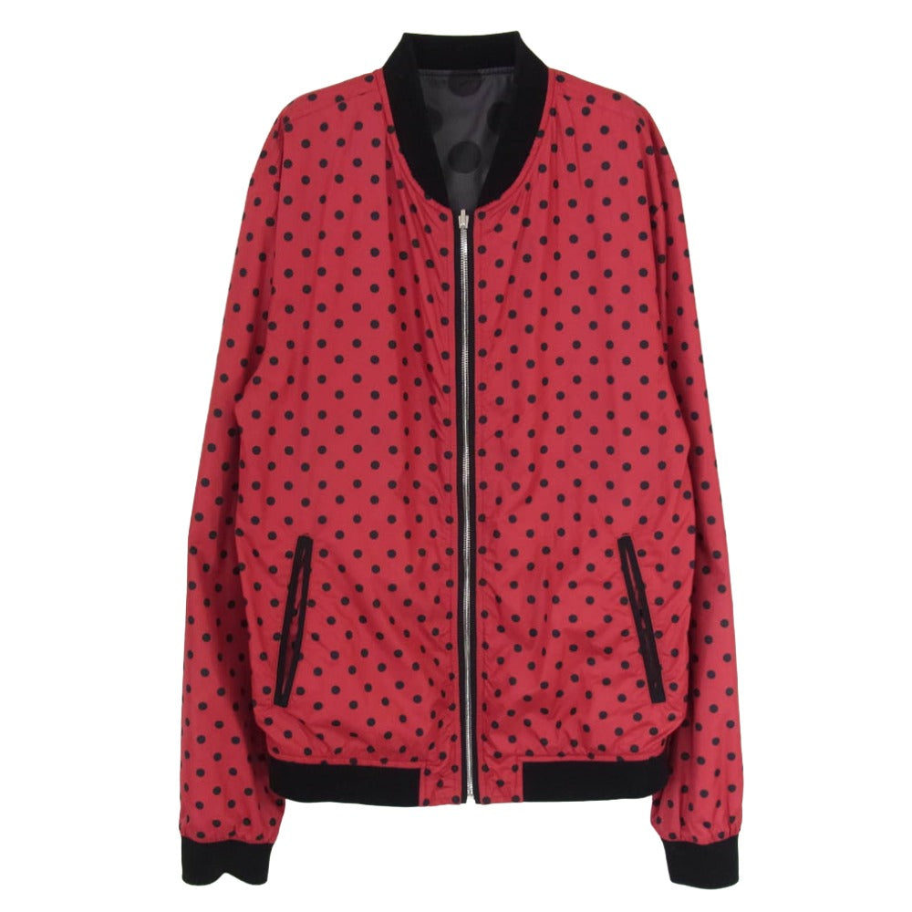 DOLCE&GABBANA ドルチェアンドガッバーナ G9EC3T ポルカドット リバーシブル ブルゾン ジャケット ブラック系 44【中古】
