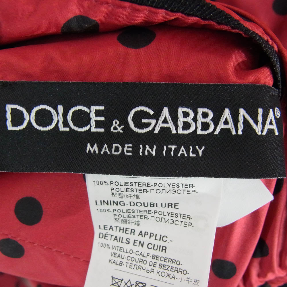 DOLCE&GABBANA ドルチェアンドガッバーナ G9EC3T ポルカドット リバーシブル ブルゾン ジャケット ブラック系 44【中古】