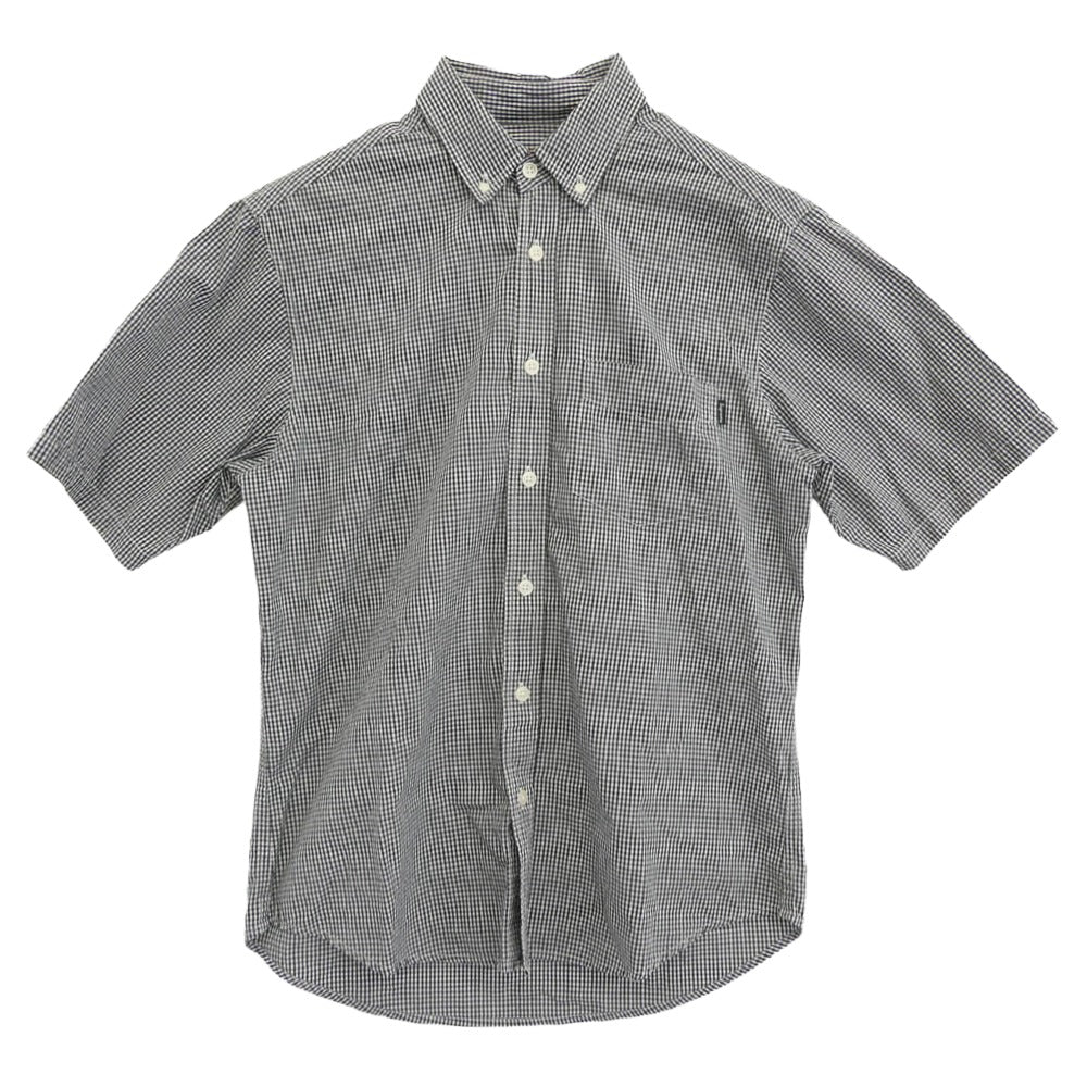 Supreme シュプリーム 13SS Gingham S/S Shirt ボタンダウン ギンガムチェック 半袖シャツ ブラック系 S【中古】