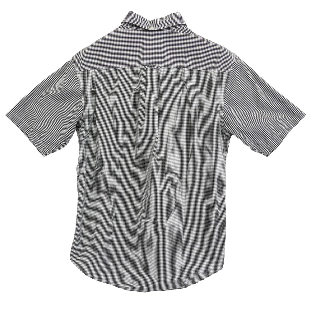 Supreme シュプリーム 13SS Gingham S/S Shirt ボタンダウン ギンガムチェック 半袖シャツ ブラック系 S【中古】