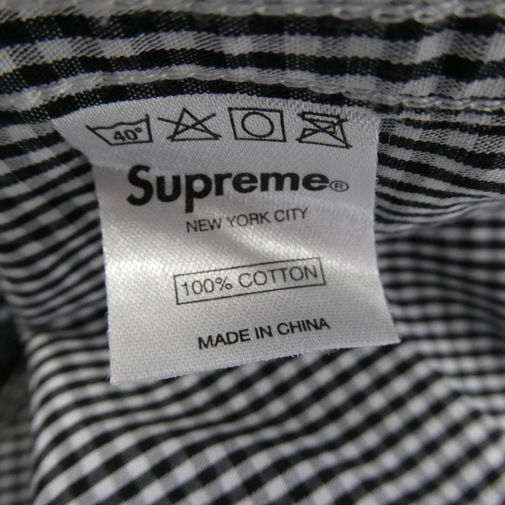 Supreme シュプリーム 13SS Gingham S/S Shirt ボタンダウン ギンガムチェック 半袖シャツ ブラック系 S【中古】