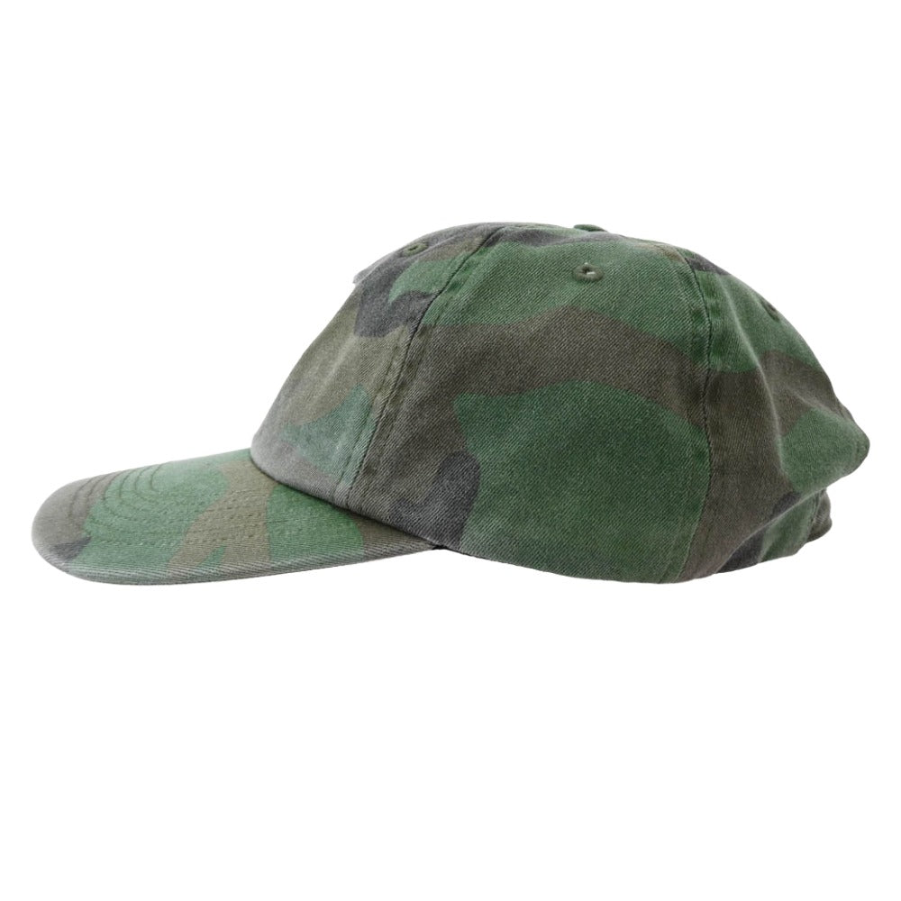 Supreme シュプリーム 20SS Pigment Print S Logo 6-Panel cap Sロゴ カモフラ 迷彩 キャップ 帽子 カーキ系【中古】