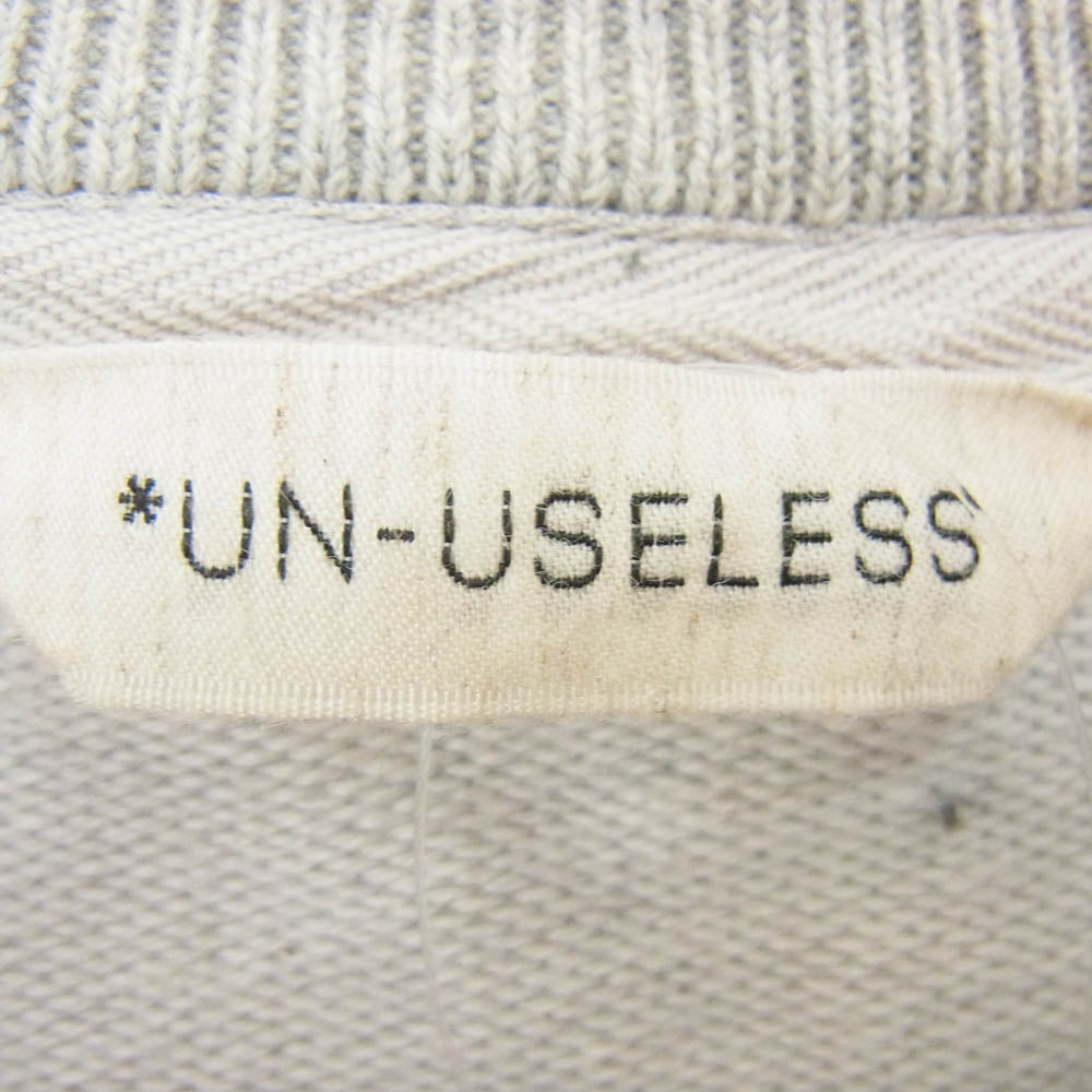 アンユースレス 3122411-170401 USL CREW NECK SWKNIT クルーネック スニット ニット スウェット グレー系 M【中古】