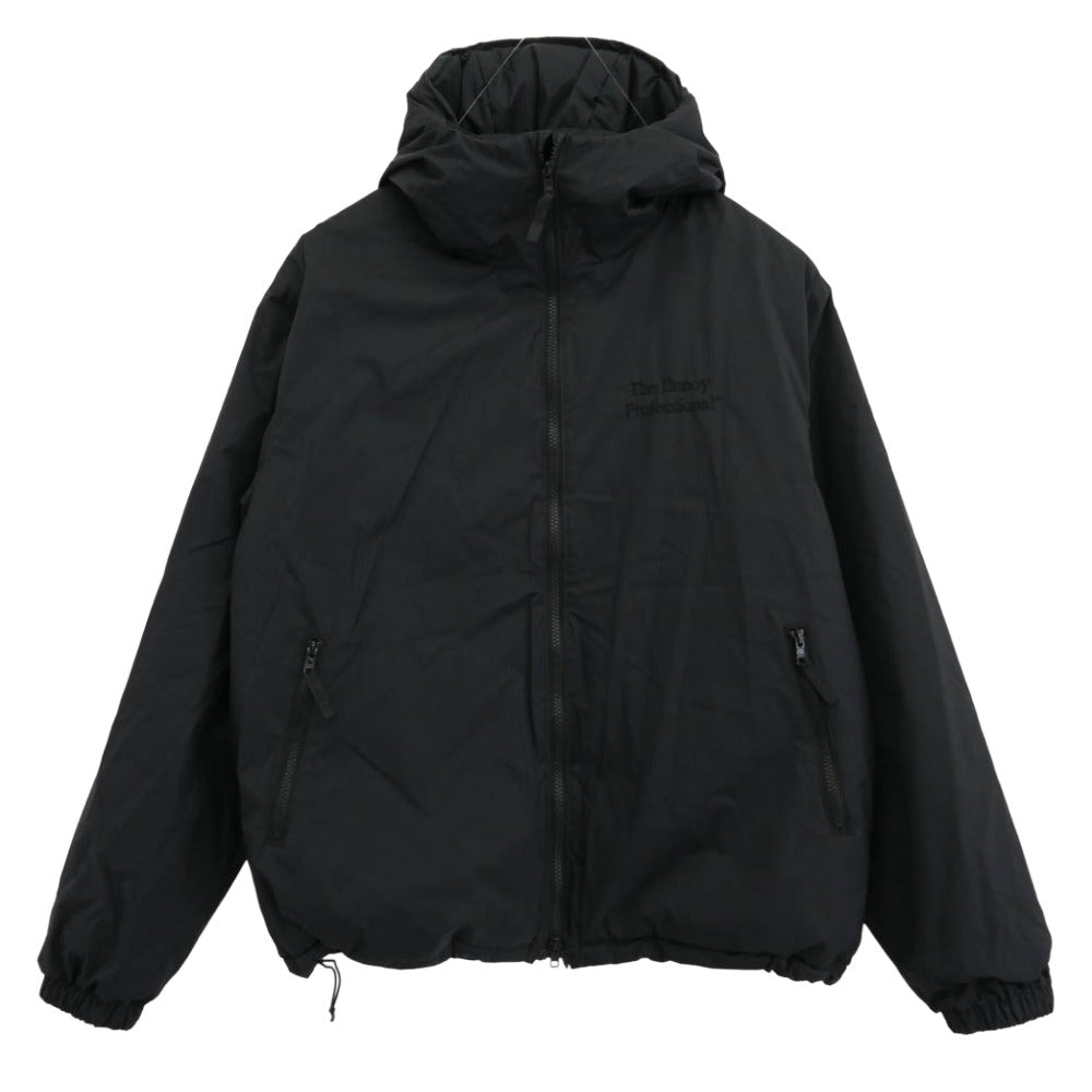 The Ennoy Professional ザ エンノイ プロフェッショナル 24AW AW24BRENJK03LP PADDED JACKET パデッド ジャケット ロゴ刺繍 中綿 ナイロン ブラック系 L【中古】