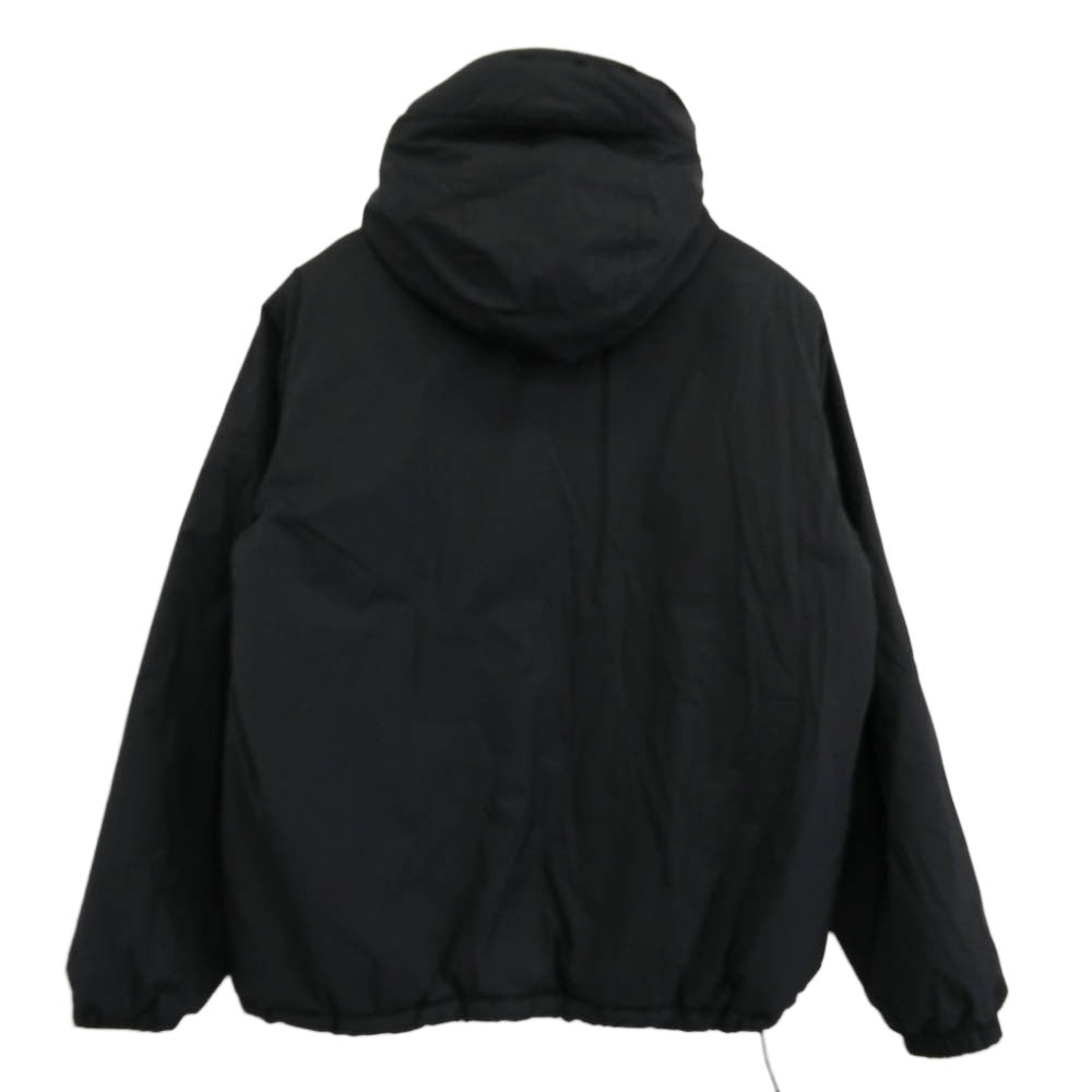 The Ennoy Professional ザ エンノイ プロフェッショナル 24AW AW24BRENJK03LP PADDED JACKET パデッド ジャケット ロゴ刺繍 中綿 ナイロン ブラック系 L【中古】