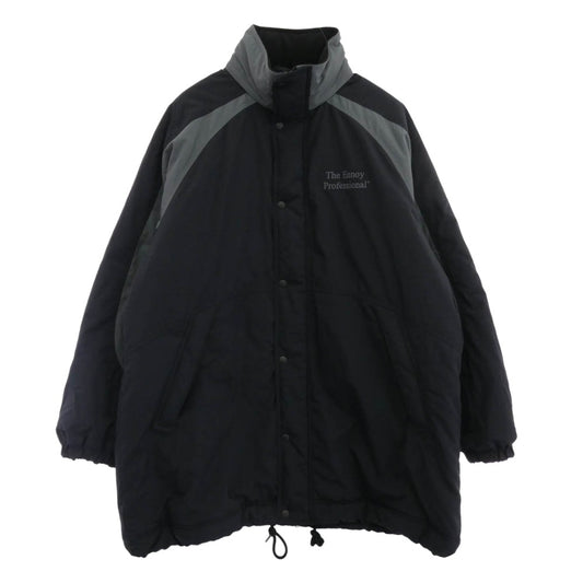 The Ennoy Professional ザ エンノイ プロフェッショナル 25AW AW25BRENJK06LP PADDED NYLON BENCH COAT パデッド ナイロン ベンチ コート ブラック系 L【中古】