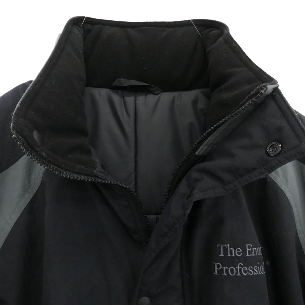 The Ennoy Professional ザ エンノイ プロフェッショナル 25AW AW25BRENJK06LP PADDED NYLON BENCH COAT パデッド ナイロン ベンチ コート ブラック系 L【中古】