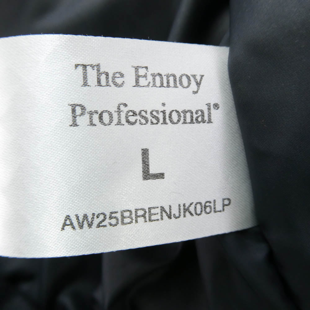 The Ennoy Professional ザ エンノイ プロフェッショナル 25AW AW25BRENJK06LP PADDED NYLON BENCH COAT パデッド ナイロン ベンチ コート ブラック系 L【中古】