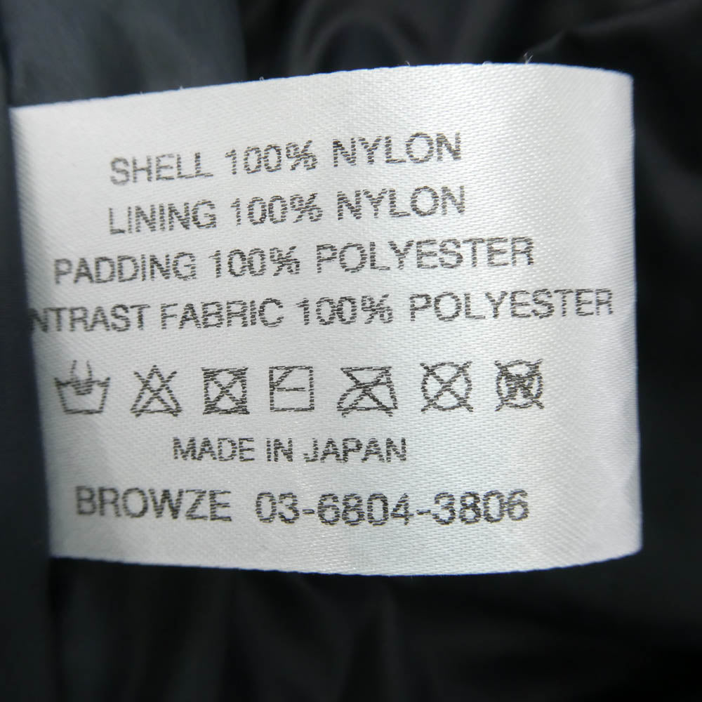 The Ennoy Professional ザ エンノイ プロフェッショナル 25AW AW25BRENJK06LP PADDED NYLON BENCH COAT パデッド ナイロン ベンチ コート ブラック系 L【中古】