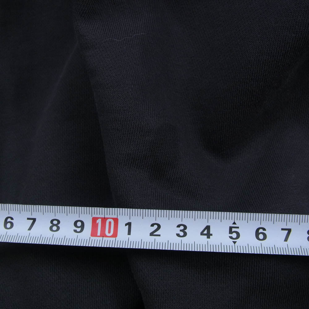 イージーギャップ 471313-00 LOGO HOODIE ダブルフェイス ロゴプリント プルオーバーパーカー フーディー チャコール系 M【中古】