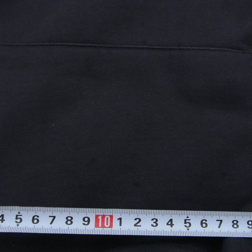 イージーギャップ 471313-00 LOGO HOODIE ダブルフェイス ロゴプリント プルオーバーパーカー フーディー チャコール系 M【中古】