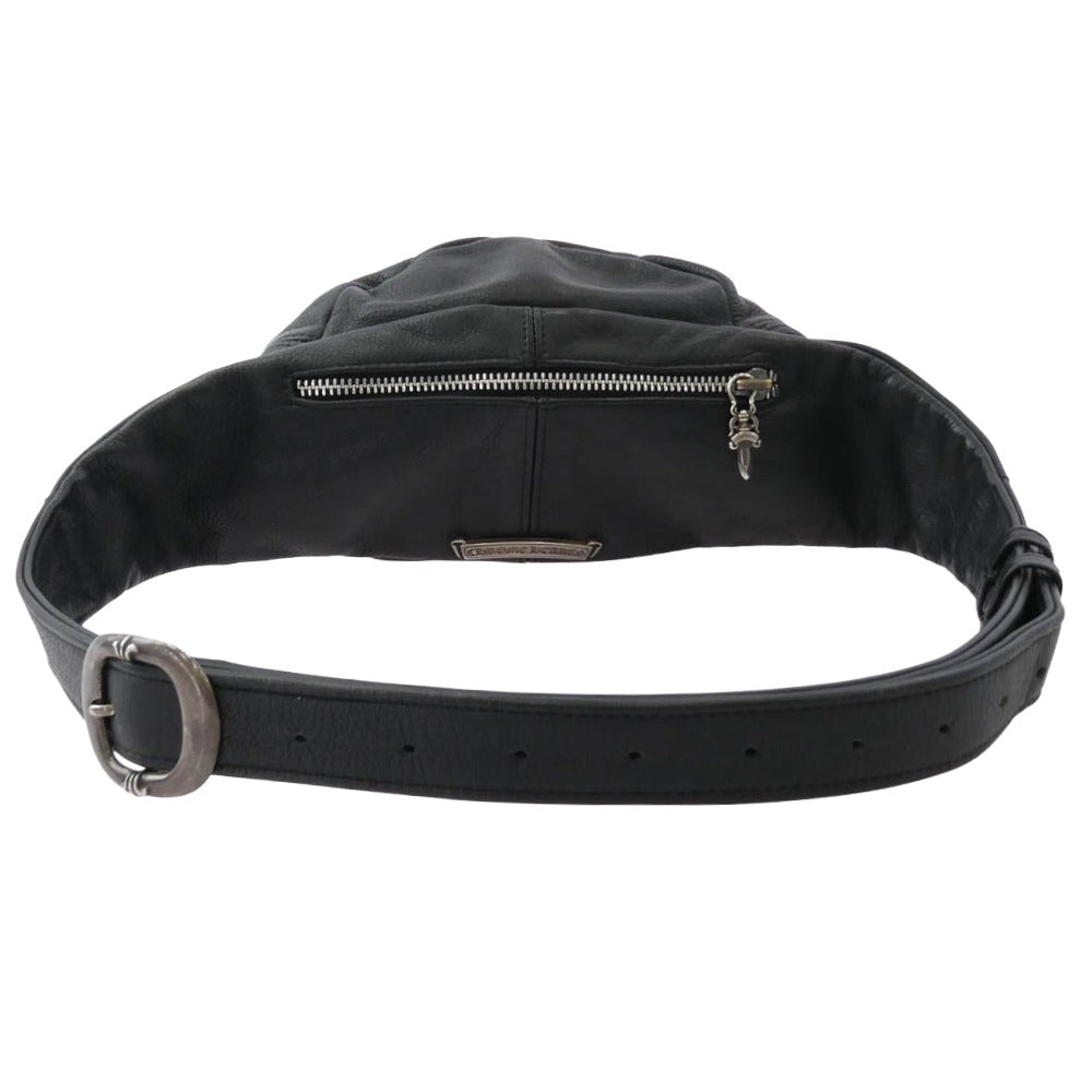 CHROME HEARTS クロムハーツ（原本無） プレーンスナットパック #3 ダガージップ ボディ バッグ ブラック系【中古】