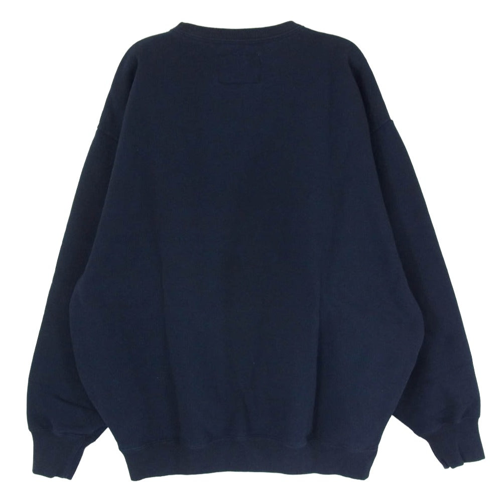 WTAPS ダブルタップス 24AW 242ATDT-CSM18 ACADEMY SWEATER アカデミー ロゴ スウェット トレーナー ネイビー系 x03【中古】
