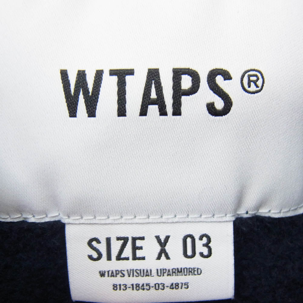 WTAPS ダブルタップス 24AW 242ATDT-CSM18 ACADEMY SWEATER アカデミー ロゴ スウェット トレーナー ネイビー系 x03【中古】