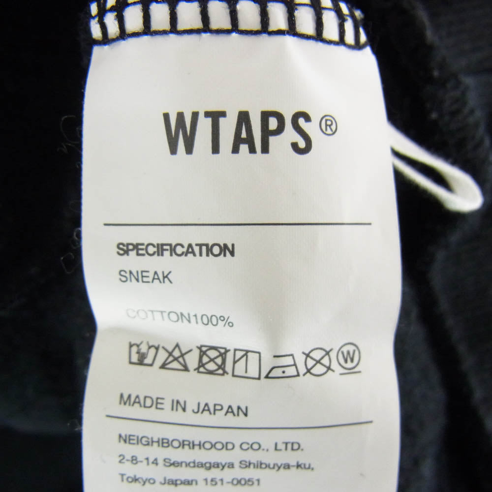 WTAPS ダブルタップス 22AW 222ATDT-CPM02S LOCKS SWEATER COTTON ロックス セーター コットン スウェット トレーナー ブラック系 x04【中古】