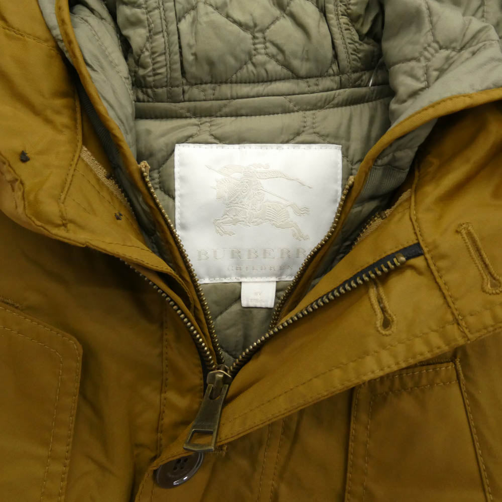 BURBERRY バーバリー C9C19-550-66 CHILDREN チルドレン 2WAY ナイロン キッズ コート 8Y-128 ライトブラウン系 120/64【中古】