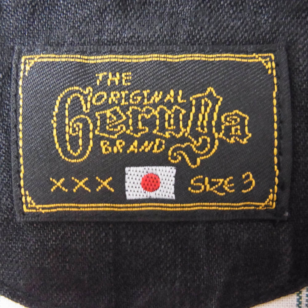GERUGA ゲルガ GR-S-41 LINEN COTTON リネン コットン オープンカラー 半袖 シャツ ブラウン系 3【中古】