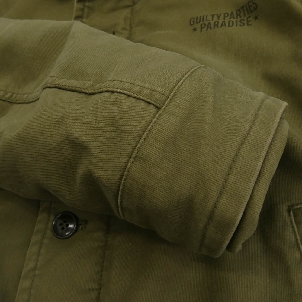 WACKO MARIA ワコマリア 15AW N-1 DECK JACKET デッキ ジャケット ボア ミリタリー ジャケット カーキ系 M【中古】