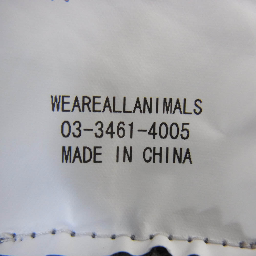 スタジオ・ウィーアーオールアニマルズ WA0005-sw24f Animals Letter SWEATSHIRT アニマルレター クルーネック ヴィンテージ加工 スウェットシャツ トレーナー ブラック系 M【中古】