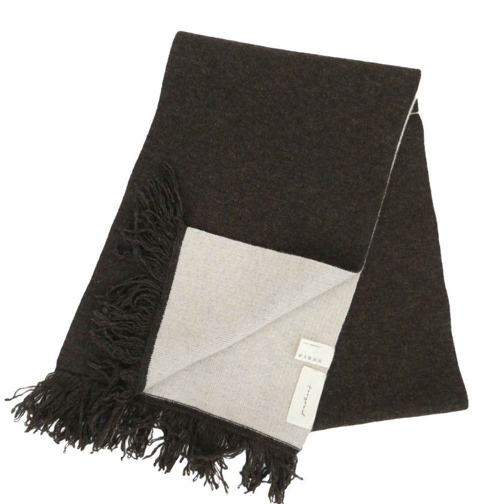 トゥーグッド SCARF WALNUT 100％ラムズウール スカーフ マフラー ブラウン系【中古】