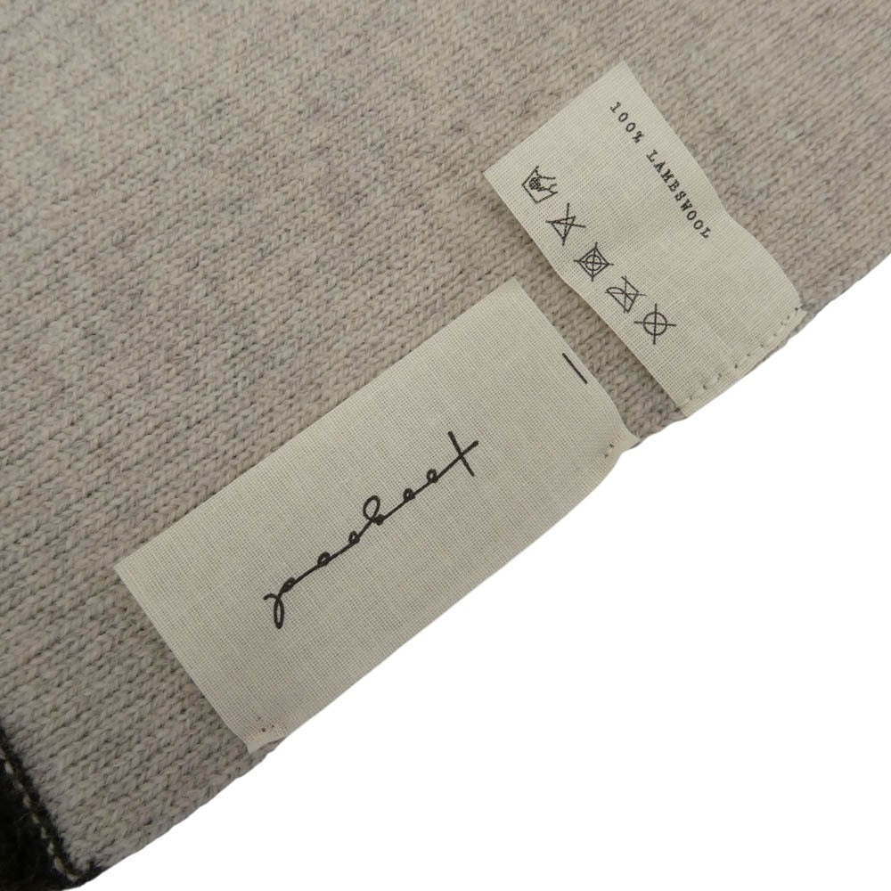 トゥーグッド SCARF WALNUT 100％ラムズウール スカーフ マフラー ブラウン系【中古】