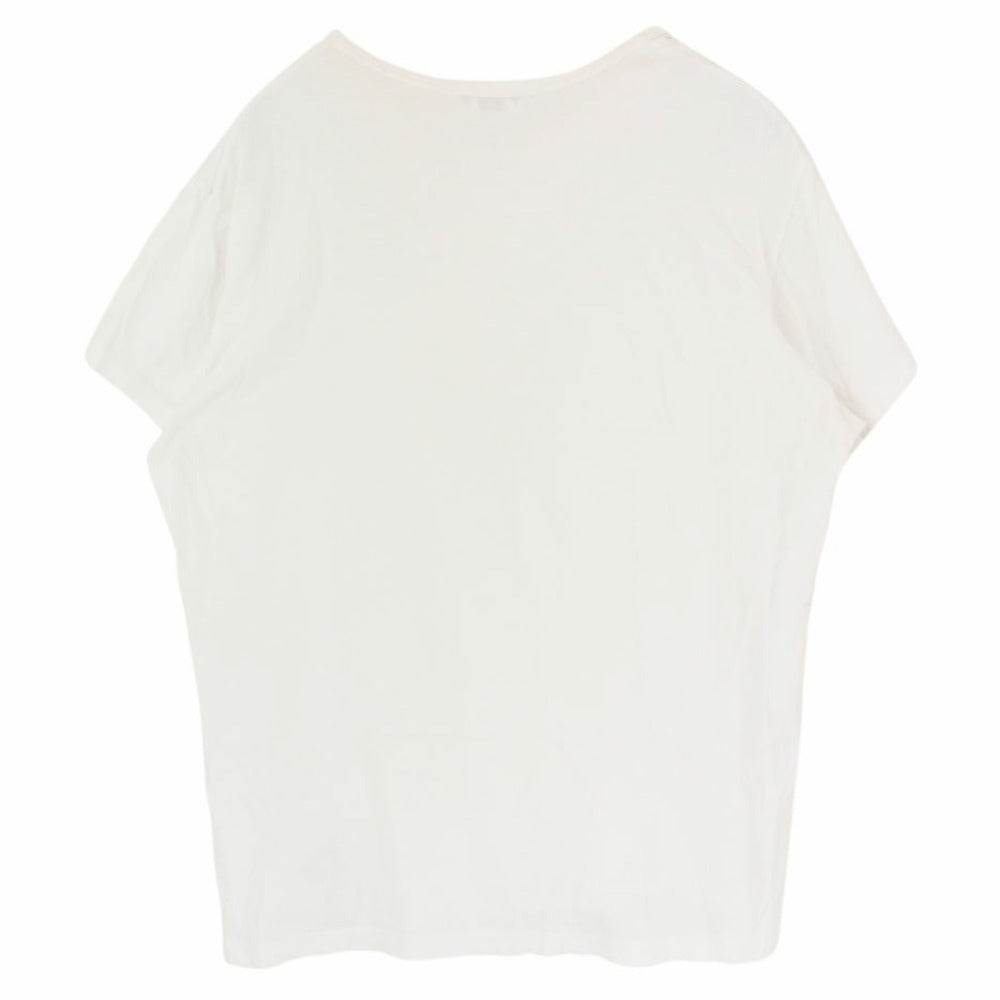 Yohji Yamamoto POUR HOMME ヨウジヤマモトプールオム 20AW HR-T02-070 カルティマ天竺 丸首半袖 Tシャツ カットソー ホワイト系 3【中古】