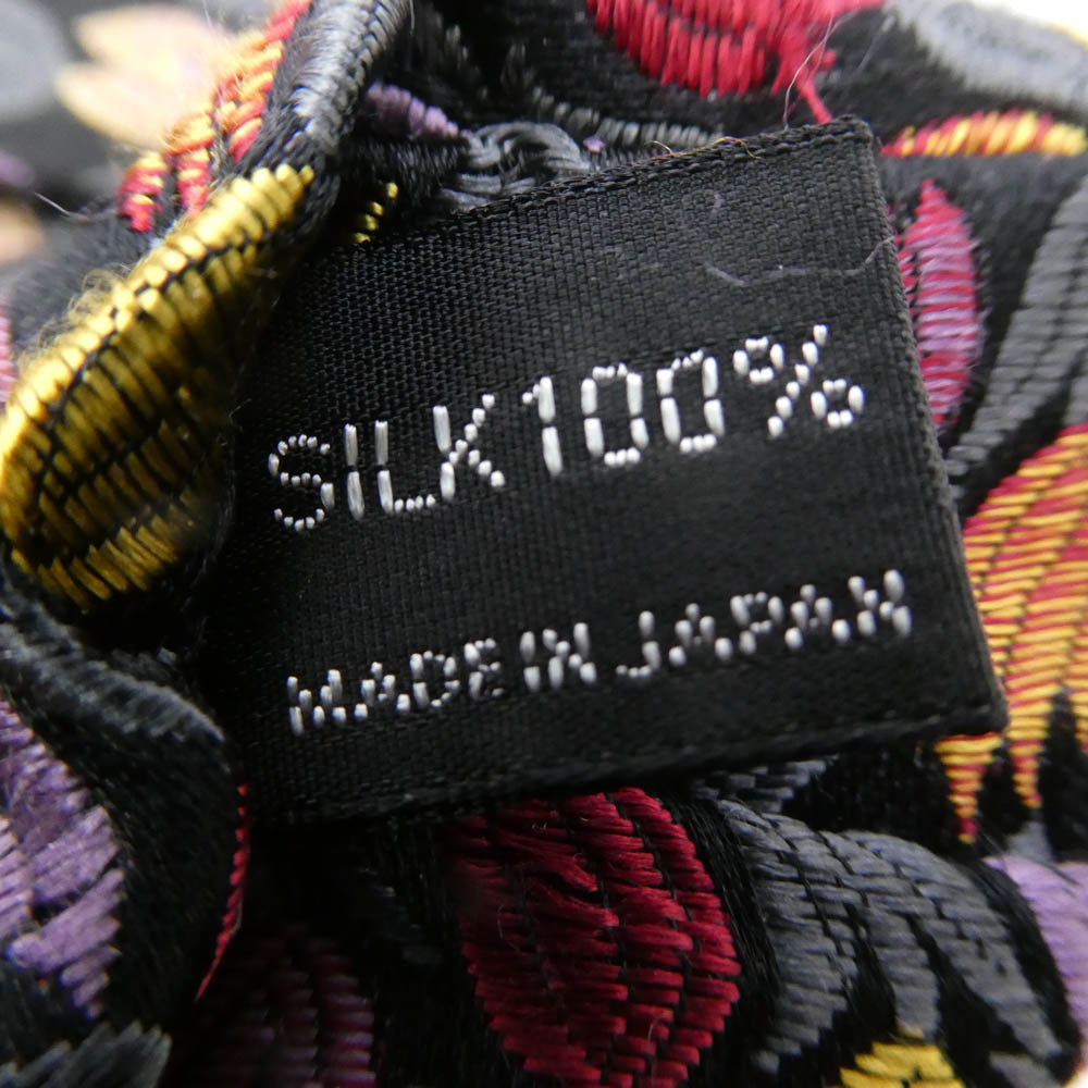 Yohji Yamamoto ヨウジヤマモト COSTUME D'HOMME コスチュームドオム チューリップエンブロイダリー シルク100％ ネクタイ マルチカラー系【中古】