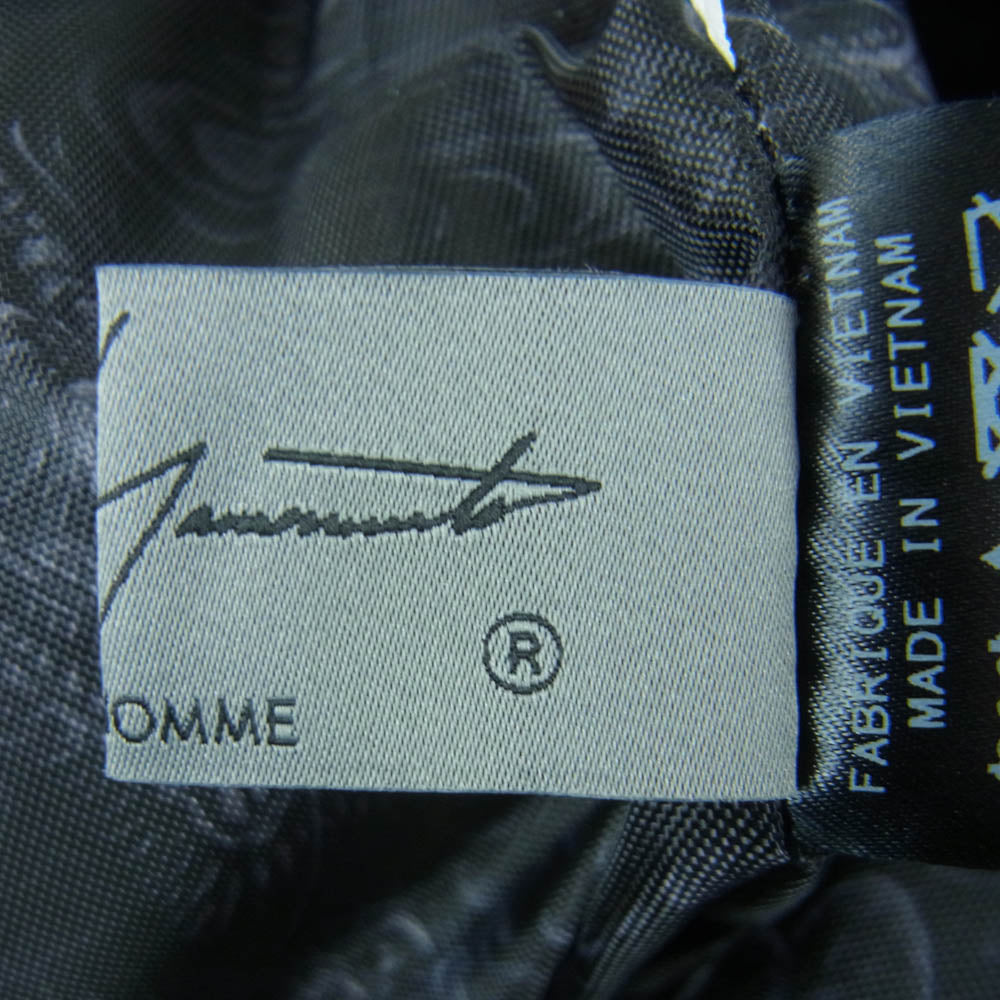 Yohji Yamamoto POUR HOMME ヨウジヤマモトプールオム WHITE LOGO SHOULDER BAG ホワイトロゴ ショルダー バッグ サコッシュ ブラック系【中古】