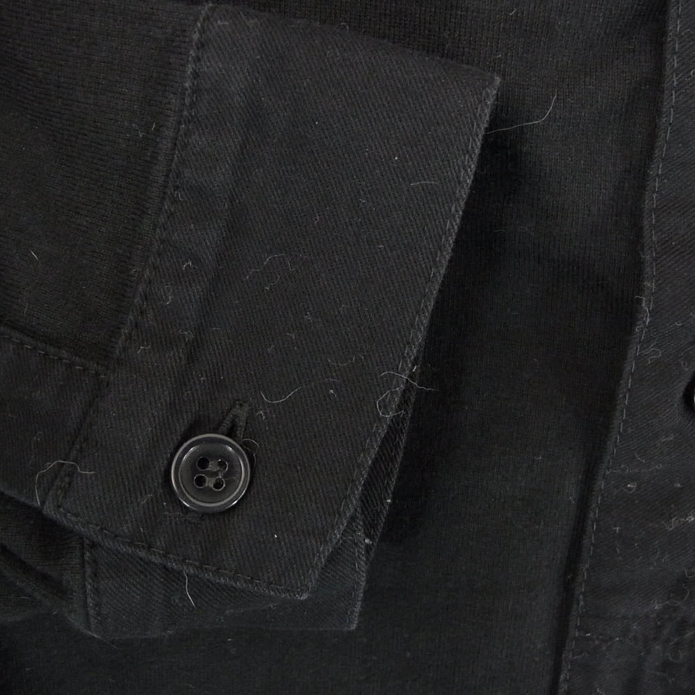 Yohji Yamamoto POUR HOMME ヨウジヤマモトプールオム 24AW HG-T63-985 ヘンリーネック 長袖 カットソー Tシャツ ブラック系 3【中古】