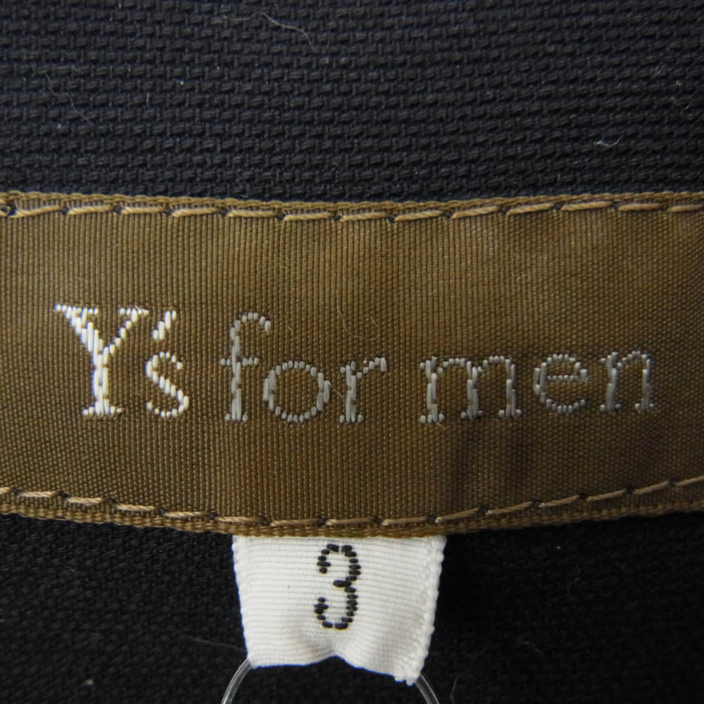 Yohji Yamamoto ヨウジヤマモト MK-B04-008 Y's for men ワイズフォーメン コットン カバーオール シャツ ジャケット ネイビー系 3【中古】
