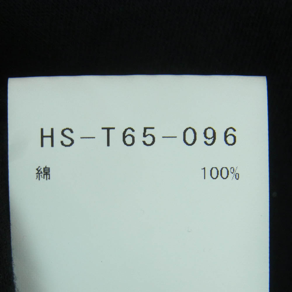 Yohji Yamamoto POUR HOMME ヨウジヤマモトプールオム 24SS HS-T65-096 コットン ロングスリーブ 長袖 ポロシャツ ブラック系 3【中古】