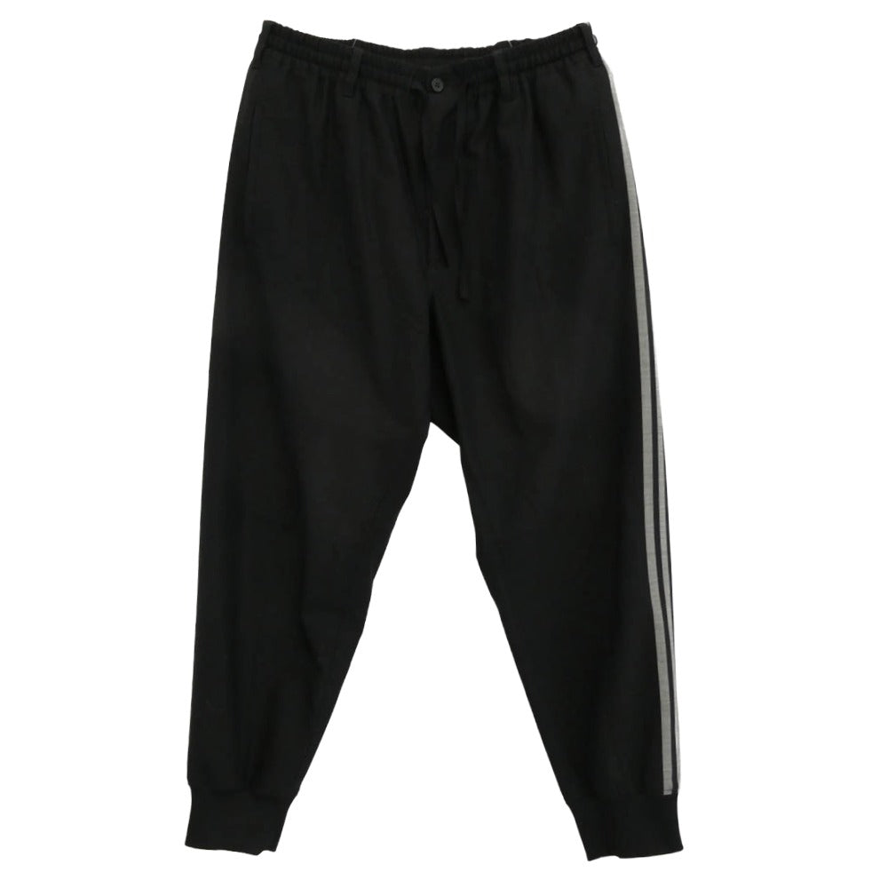 Y-3 Yohji Yamamoto ワイスリー ヨウジヤマモト IB0387 REF W CUF PT リフレクティブ サイドライン トラックパンツ ブラック系 M【中古】
