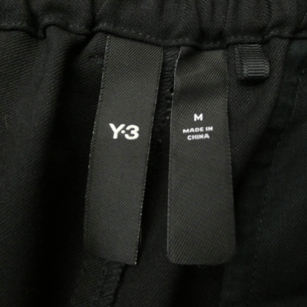 Y-3 Yohji Yamamoto ワイスリー ヨウジヤマモト IB0387 REF W CUF PT リフレクティブ サイドライン トラックパンツ ブラック系 M【中古】