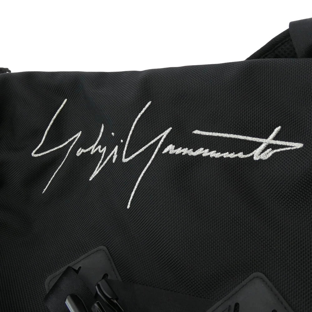 Yohji Yamamoto POUR HOMME ヨウジヤマモトプールオム 20SS RUCK SACK ロゴシグネチャー刺繍 ラックサック リュックサック バックパック ブラック系【中古】