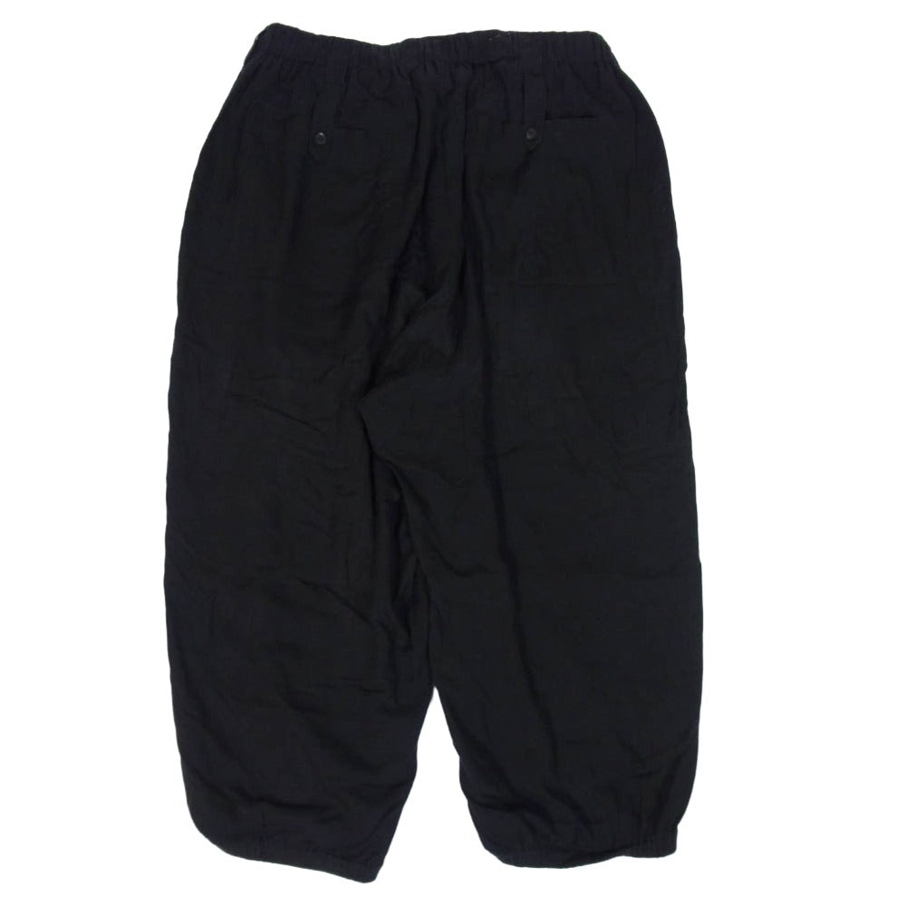 Homme Plisse バルーンパンツ(9分丈、サイズ3、ブラック) Homme Plissé