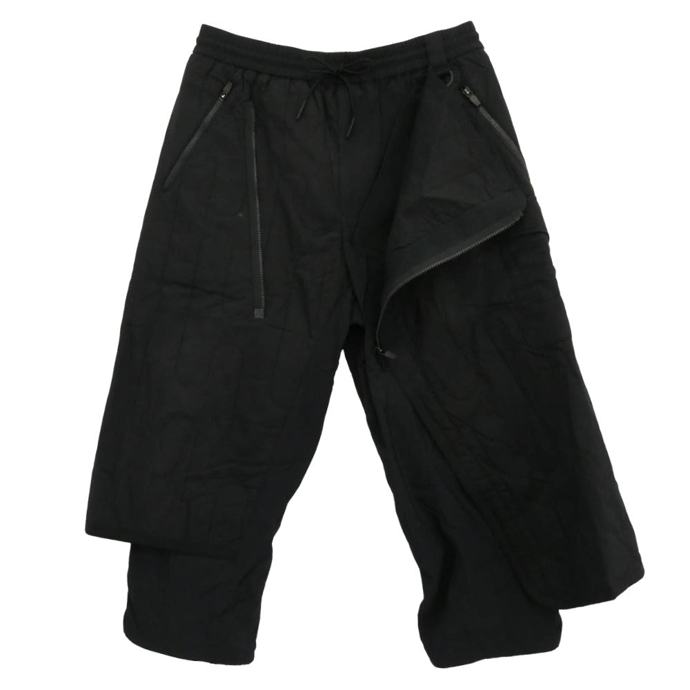 Y-3 Yohji Yamamoto ワイスリー ヨウジヤマモト HB3352 M CH2 CLOUD INSULATED PANTS クラウドインシュレイテッド キルティング ラップ パンツ ブラック系 L【中古】