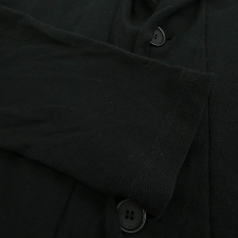 Yohji Yamamoto POUR HOMME ヨウジヤマモトプールオム 23AW HJ-T84-988 Layered Like Coat レイヤードライクコート フルジップ ロング パーカー フーディー ブラック系 3【中古】