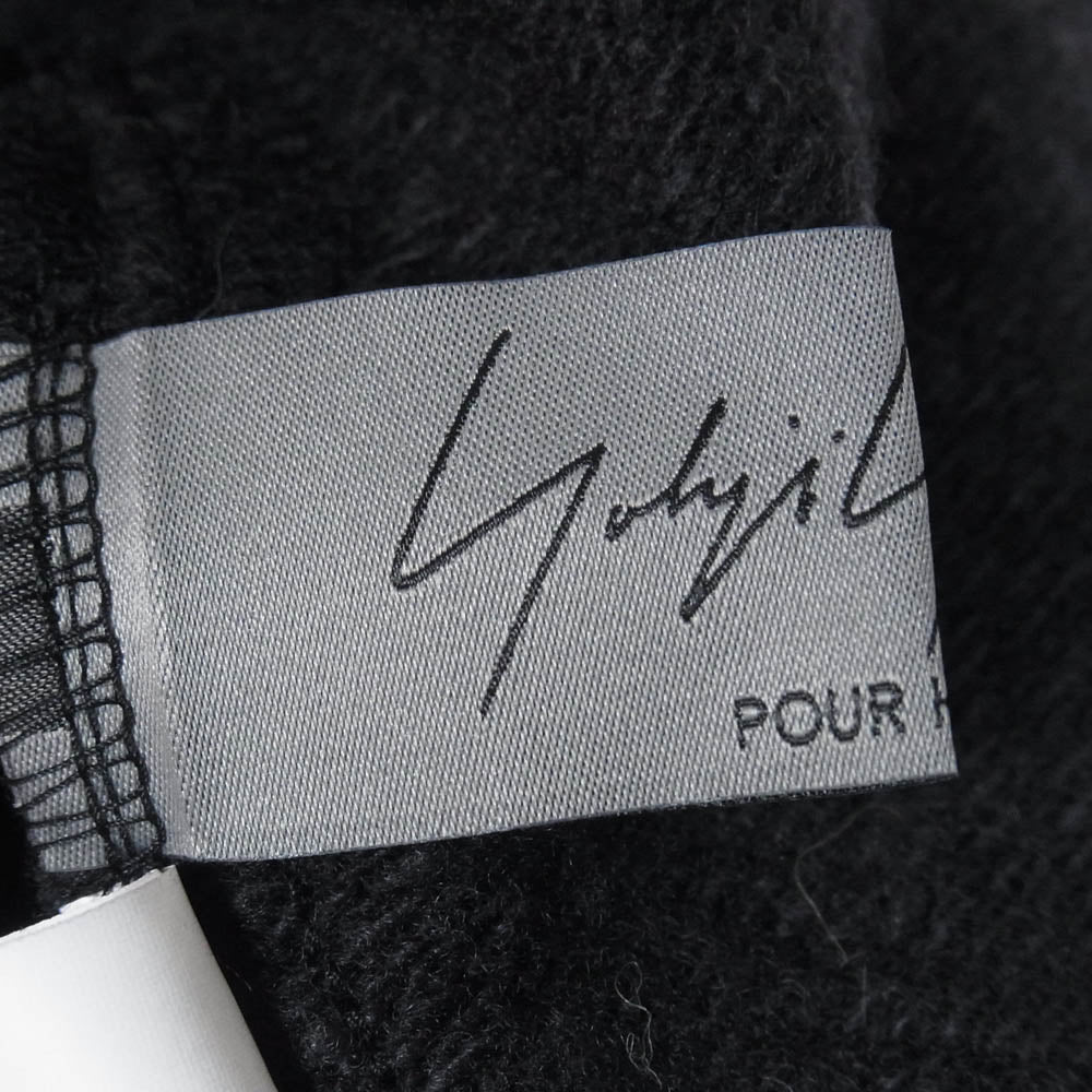 Yohji Yamamoto POUR HOMME ヨウジヤマモトプールオム 23AW HJ-T35-174 1/12 SEANA HERRINGBONE PANTS ムラ染加工 ヘリンボーン パンツ ブラック系 3【中古】