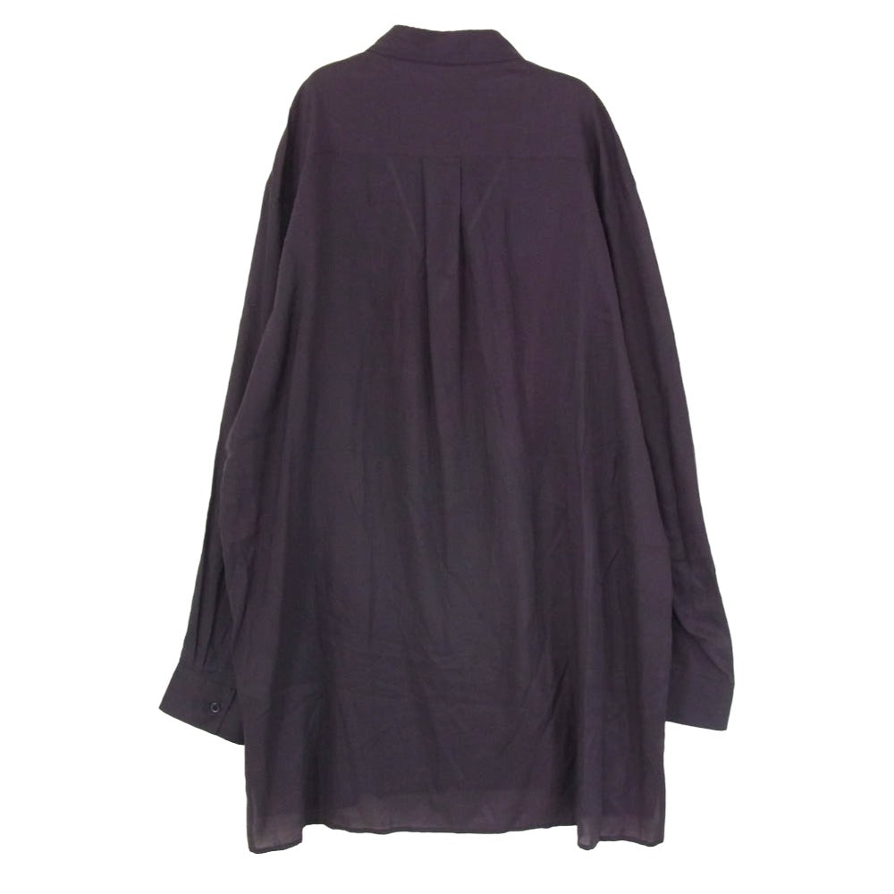 Yohji Yamamoto ヨウジヤマモト MO-B53-206 Y's for men ワイズフォーメン Red Flower Pattern Big Blouse レッドフラワーパターン ビッグ ブラウス 長袖 シャツ ブラック系 3【中古】