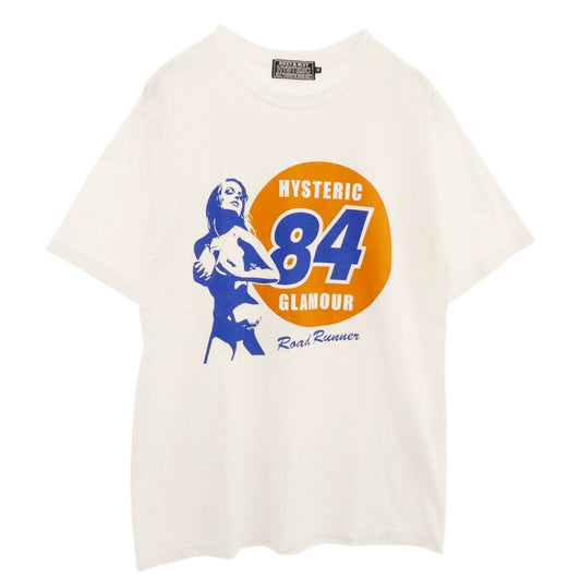 HYSTERIC GLAMOUR ヒステリックグラマー 02251CT32 HYS'84 プリント 半袖 Tシャツ ホワイト系 M【中古】