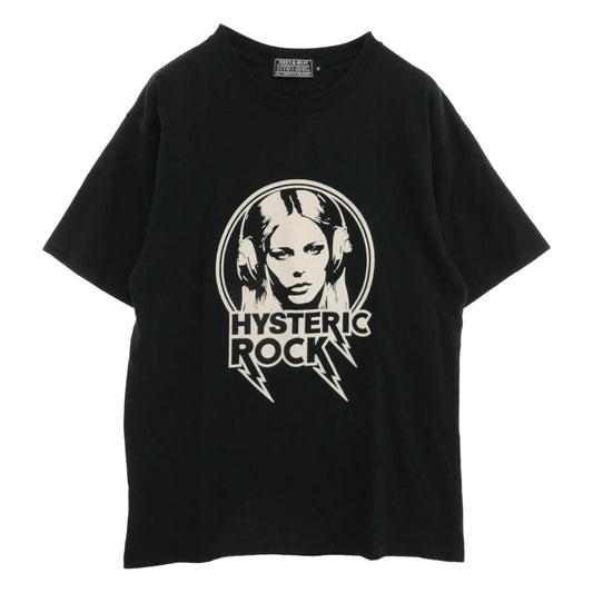 HYSTERIC GLAMOUR ヒステリックグラマー 02241CT10 HYSTERIC ROCK プリント 半袖 Tシャツ ブラック系 M【中古】