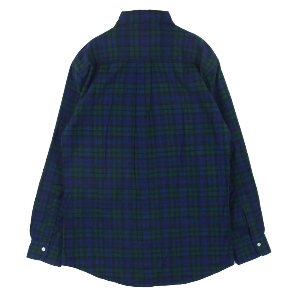 Brooks Brothers ブルックスブラザーズ THOMAS MASON トーマス メイソン コットン チェック ドレスシャツ Regular Fit レギュラー フィット ブラックウォッチ ブルー系 グリーン系 32 15【中古】